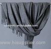 Private Plain Grey Pashmina Wool Scarf Wool Scarves For Women