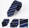 Fashion Patterned Polka Dot Handmade Silk Ties Black / Blue For Wedding