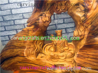 Chinese traditional carved crafts ancient rare tree root- cypress-2