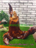 Chinese Clasical figure sculpture wooden root handmade carved crafts- cypress-3