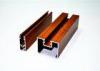 Custom Wood Grain Aluminium Door And Window Profiles Supporting Powder Coating / Polishing