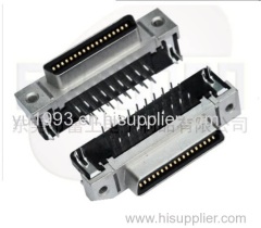SCSI 36 Pin Female Ribbon Type Connector R/A DIP for PCB