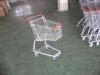 Plastic Supermarket Folding Shopping Carts With Swivel Casters