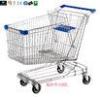 Asian Style Lightweight Steel Wire Shopping Trolleys On Wheels 180 Litre