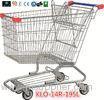 195L American Zinc Plated Wheeled Grocery Shopping Trolley with Anti UV Handle Cap