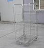 Low Carbon Steel Wire Rolling Container Retail Store Equipment Stackable