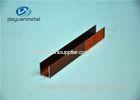 Wood Grain Aluminum Extrusion Profile U Profile For House Decoration