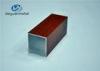 T5 Wood Grain Aluminum Rectangular Tubing Profiles For Buildings Furniture