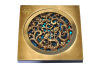 Hot sale 100*100mm 4 inch copper shower drain manufacturer Deodorization style can be customized