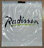 Customized White PlasticDrawstringBags / Ribbon Drawstring Poly Bags