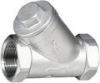 Stainless Steel Y Type Check Valve with Screw End for Water / Oil / Gas 800wog