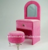 Dressing Table Shaped Velvet Box