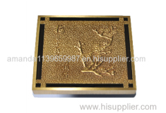 Deodorization style Bathroom Strainer 100*100mm brass Floor Drain manufacturer good performance