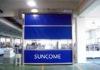 Inside Outside Full Transparent PVC Window Roll Up Door Shoulder Protection