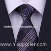 Custom Wool / Polyester Woven / Printed Mens Silk Ties 8-9.5cm Width