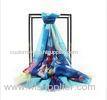 Multi Coloured Custom Digital Printing Silk Scarves Silk Chiffon / Twill Scarf