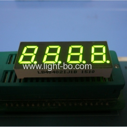 Four Digit 0.4inch ultra white seven segment led display common cathode for temperature indicator