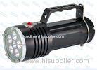 Black Handheld Cave Diving Lights Rechargeable CREE LED Flashlight