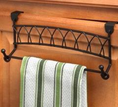 Metal Towel bar for Twist Over Cabinet Door