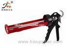 Professional 10 Inch Manual Rotating Caulking Gun With Plastic Cap / Ladder Hook