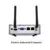 VGA And 2*RJ45 LAN Fanless Industrial Computer With Intel J1900 Onboard CPU