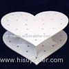 Heart Shape Double Acrylic Wedding Cake Stand / White Display Stands