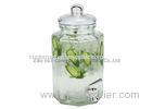 Eco - friendly 4.2L glass drinks dispenser with tap for bar & wedding