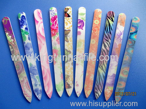 colourful crystal glass nail file manufacture