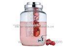 2 Gallon glass beverage dispenser with Infuser / water infuser dispenser OEM