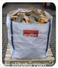 Top full open container bag for firewood and pellets