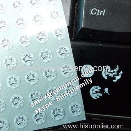 Custom Round 5mm Tamper Proof Screw Labels For Cell Phones Tamper Evident Screw Stickers