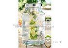 5.7L Glass beverage dispenser with infuser / Jar With Spout For cold juice drinking