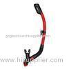 Adult Red / Black Bendable Snorkel with Silicone Mouthpiece