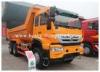 U type tipper truck euro II 336hp engine 6x4 drive yellow color for clayey samd in wet site