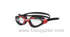 Black and Red Photochromic Anti Fog Swimming Goggles with CE Certificate