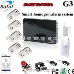 Saful G3 Smart home 2G/3G/4G gsm alarm system with wireless socket