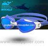 Adult Blue Polarized Swimming Goggles with Mirror Coating and Long Lasting