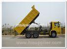 Sinotruk HOWO 340HP Heavy Duty Dump Truck Yellow for Construction / Mine Working