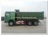 HOWO 420hp dump Truck with man diesel engine green chassis for dumping muck