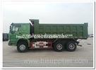 HOWO 420hp dump Truck with man diesel engine green chassis for dumping muck