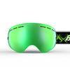 Fashionable Green Polarized Ski Glasses OTG Snowboarding Goggles with PC Lens