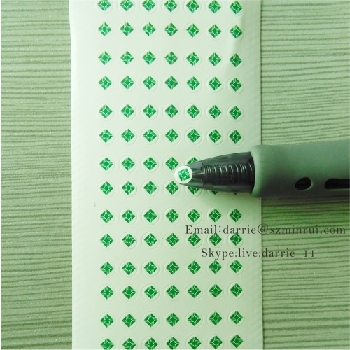 China largest self-adhesive destructible label manufacturer wholesale tiny round 4mm diameter warranty screw label