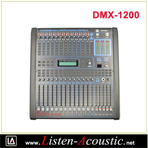 Professional 12 Channel Audio Power Amplifier Mixer DMX 1200