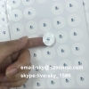 Matte White Dia 20mm Round Ultra Destructible Vinyl Labels for Safety Guarantee Seal Frangible Warranty Seals