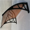 UNQ Modern outdoor polycarbonate aluminum black bracket canopy front door used awnings for sale