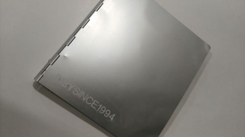 Gloss silver metal cover wire-bound notebook or diary custom printing services for company advertising