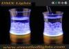 Blue Bar Illuminated Ice Bucket Lithium Battery With Remote Control