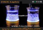 Blue Bar Illuminated Ice Bucket Lithium Battery With Remote Control