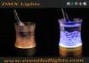 Yellow / Blue Acrylic Lighted Ice Bucket With Led For Wedding