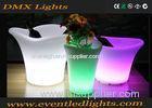 White / Green / Pink Lighted Ice Bucket Plastic With Soft Light